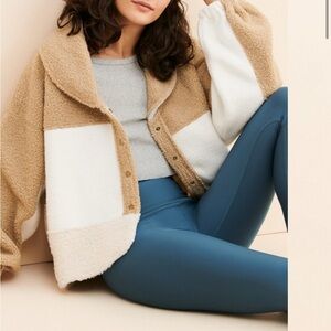 Free People Whoa Cardi in Sand Combo xs